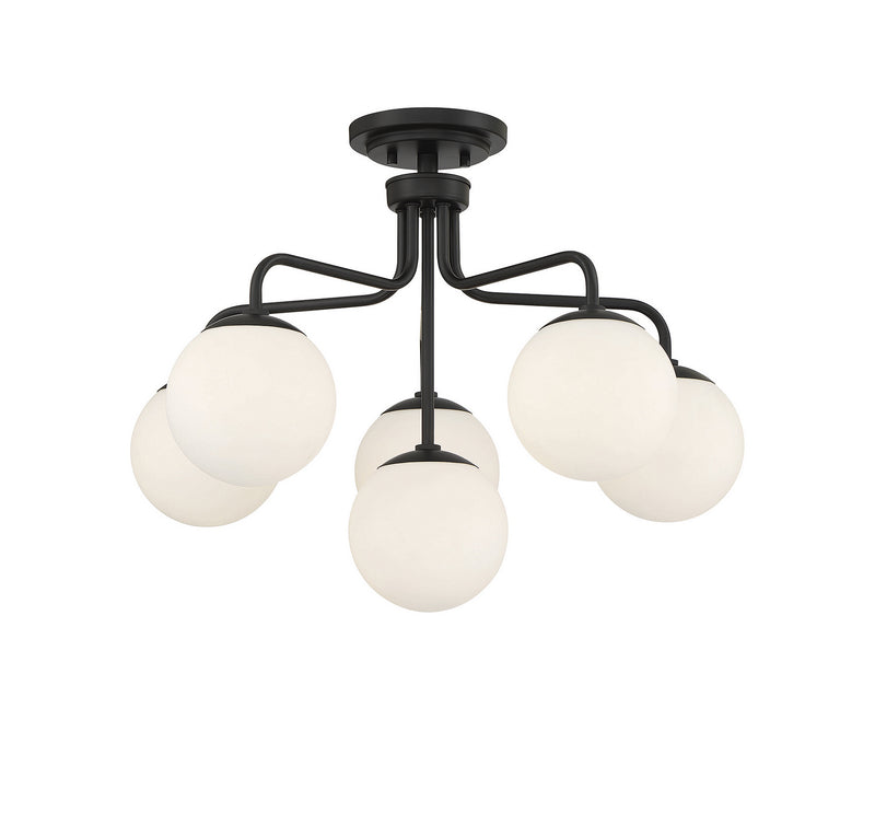 Six Light Semi-Flush Mount<br /><span style="color: