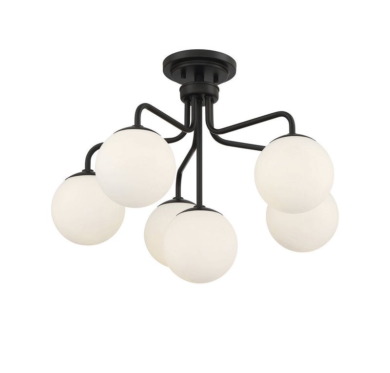 Six Light Semi-Flush Mount<br /><span style="color: