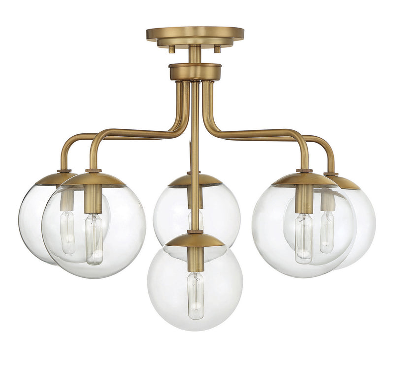 Six Light Semi-Flush Mount<br /><span style="color: