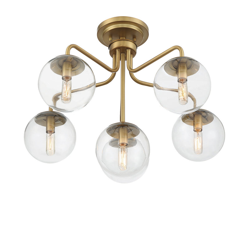 Six Light Semi-Flush Mount<br /><span style="color: