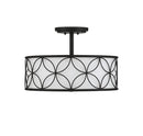 Four Light Semi-Flush Mount<br /><span style="color:#4AB0CE;">Entrega: 4-10 dias en USA</span><br /><span style="color:#4AB0CE;font-size:60%;">PREGUNTE POR ENTREGA EN PANAMA</span><br />Collection: Reid<br />Finish: Matte Black