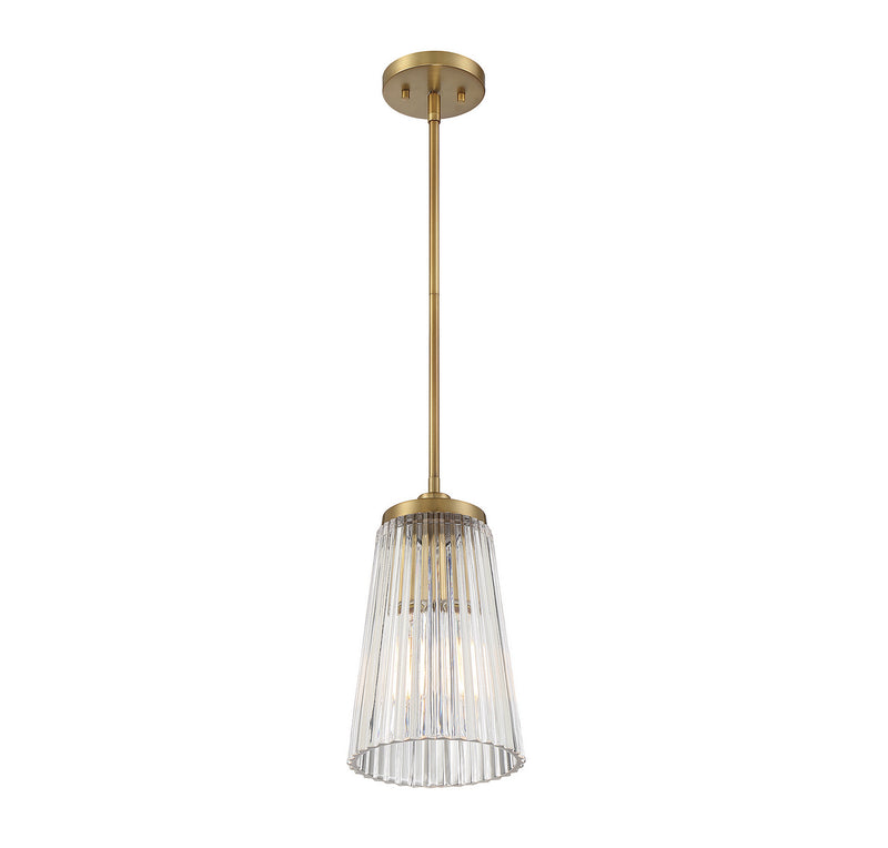 One Light Pendant<br /><span style="color:#4AB0CE;">Entrega: 4-10 dias en USA</span><br /><span style="color:#4AB0CE;font-size:60%;">PREGUNTE POR ENTREGA EN PANAMA</span><br />Collection: Chantilly<br />Finish: Warm Brass