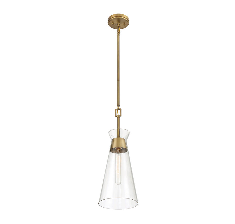 One Light Pendant<br /><span style="color:#4AB0CE;">Entrega: 1-2 semanas en USA</span><br /><span style="color:#4AB0CE;font-size:60%;">PREGUNTE POR ENTREGA EN PANAMA</span><br />Collection: Lakewood<br />Finish: Warm Brass