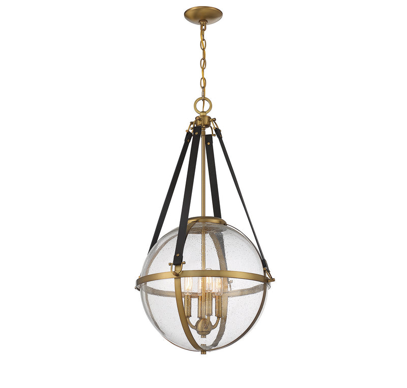 Four Light Pendant<br /><span style="color:#4AB0CE;">Entrega: 4-10 dias en USA</span><br /><span style="color:#4AB0CE;font-size:60%;">PREGUNTE POR ENTREGA EN PANAMA</span><br />Collection: Bozeman<br />Finish: Warm Brass