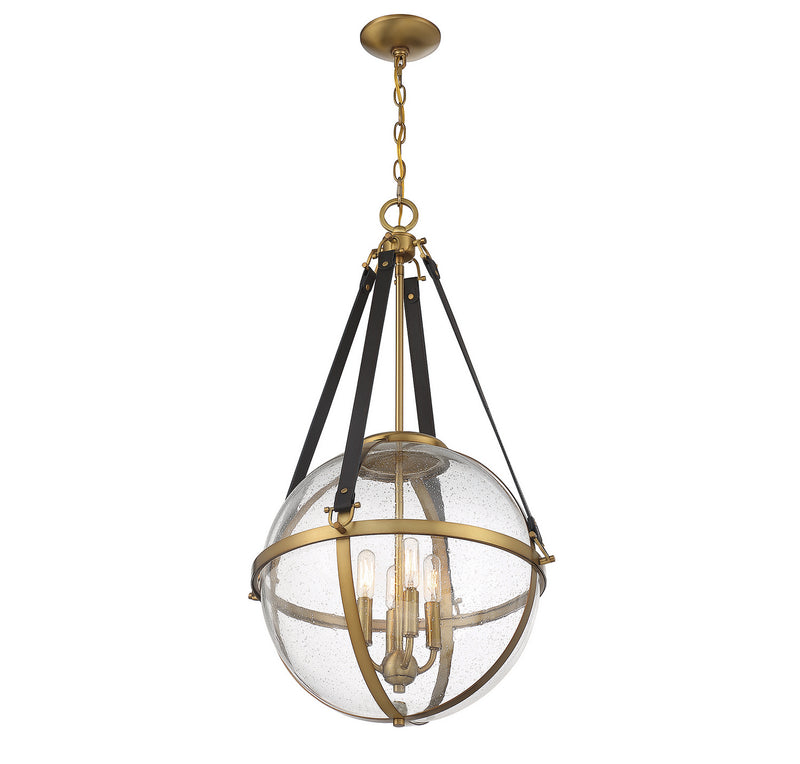 Four Light Pendant<br /><span style="color:#4AB0CE;">Entrega: 4-10 dias en USA</span><br /><span style="color:#4AB0CE;font-size:60%;">PREGUNTE POR ENTREGA EN PANAMA</span><br />Collection: Bozeman<br />Finish: Warm Brass