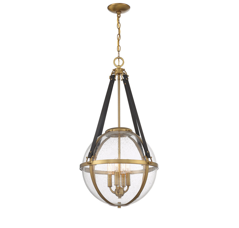 Four Light Pendant<br /><span style="color:#4AB0CE;">Entrega: 4-10 dias en USA</span><br /><span style="color:#4AB0CE;font-size:60%;">PREGUNTE POR ENTREGA EN PANAMA</span><br />Collection: Bozeman<br />Finish: Warm Brass