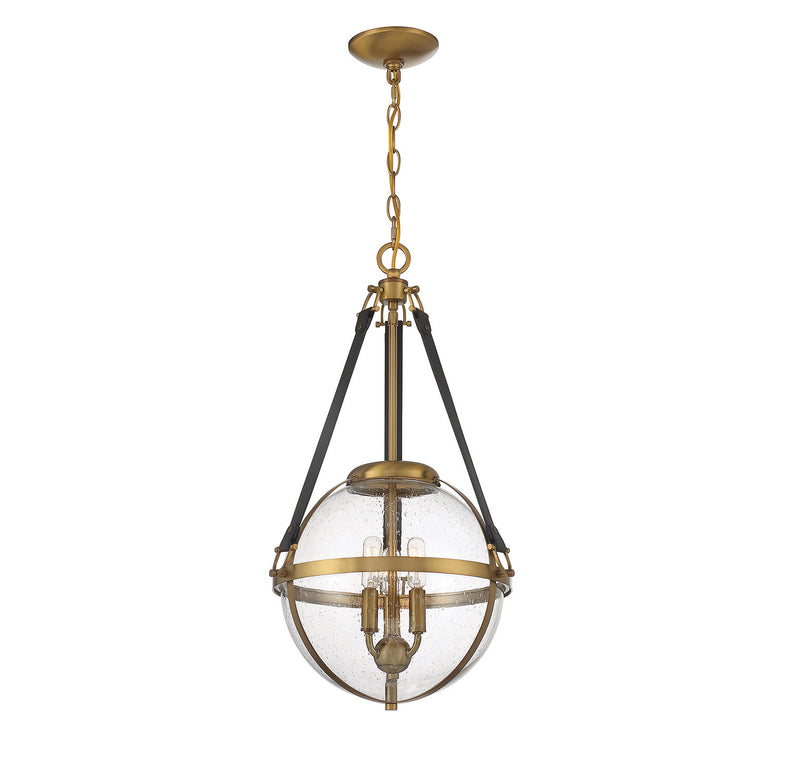 Three Light Pendant<br /><span style="color:#4AB0CE;">Entrega: 1-2 semanas en USA</span><br /><span style="color:#4AB0CE;font-size:60%;">PREGUNTE POR ENTREGA EN PANAMA</span><br />Collection: Bozeman<br />Finish: Warm Brass