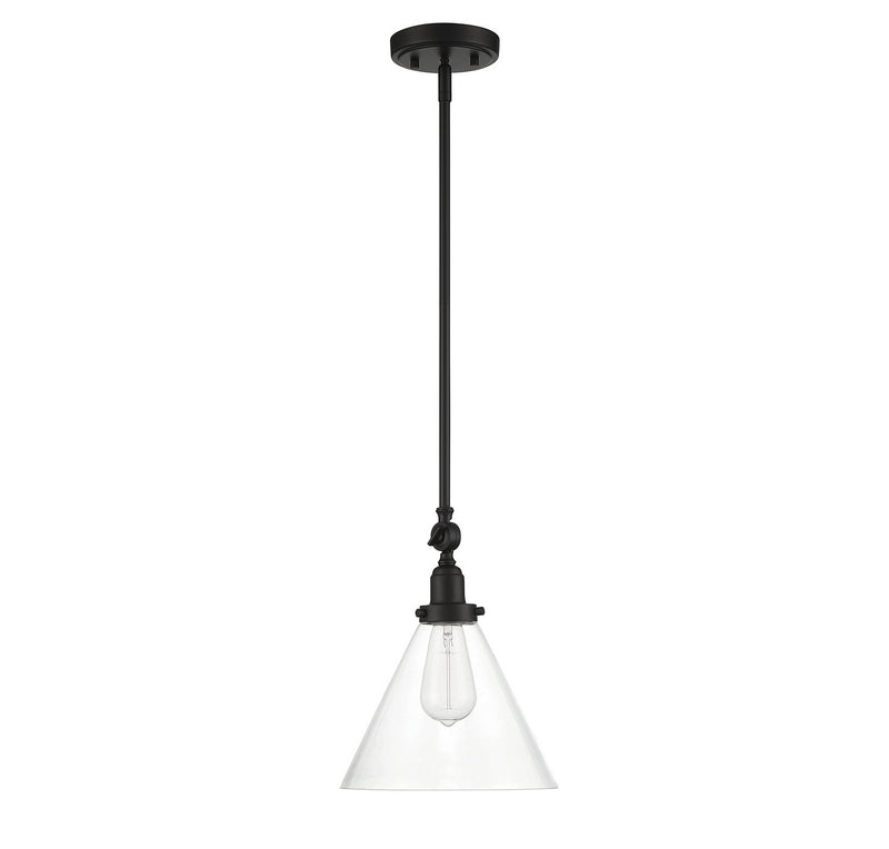 One Light Pendant<br /><span style="color:#4AB0CE;">Entrega: 4-10 dias en USA</span><br /><span style="color:#4AB0CE;font-size:60%;">PREGUNTE POR ENTREGA EN PANAMA</span><br />Collection: Drake<br />Finish: Matte Black