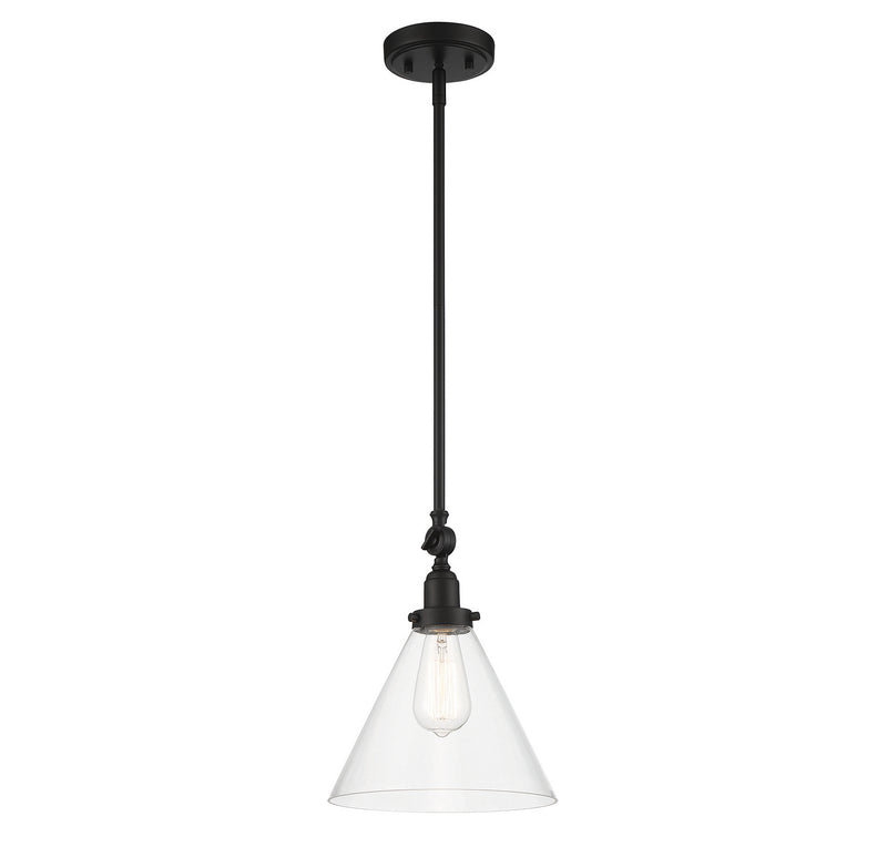 One Light Pendant<br /><span style="color:#4AB0CE;">Entrega: 4-10 dias en USA</span><br /><span style="color:#4AB0CE;font-size:60%;">PREGUNTE POR ENTREGA EN PANAMA</span><br />Collection: Drake<br />Finish: Matte Black