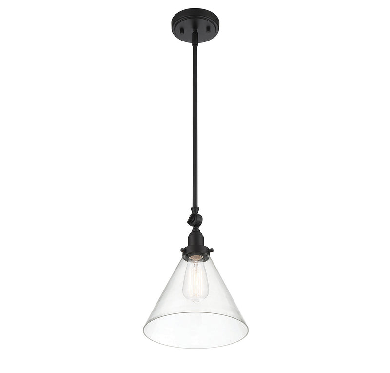 One Light Pendant<br /><span style="color:#4AB0CE;">Entrega: 4-10 dias en USA</span><br /><span style="color:#4AB0CE;font-size:60%;">PREGUNTE POR ENTREGA EN PANAMA</span><br />Collection: Drake<br />Finish: Matte Black