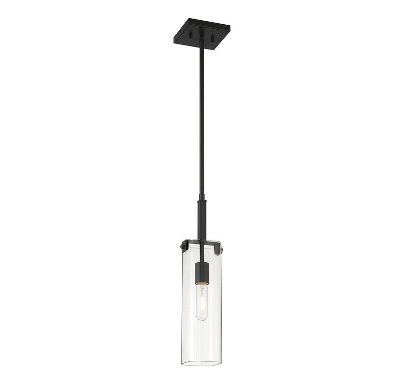 One Light Mini-Pendant<br /><span style="color:#4AB0CE;">Entrega: 5-6 semanas en USA</span><br /><span style="color:#4AB0CE;font-size:60%;">PREGUNTE POR ENTREGA EN PANAMA</span><br />Collection: Winfield<br />Finish: Matte Black