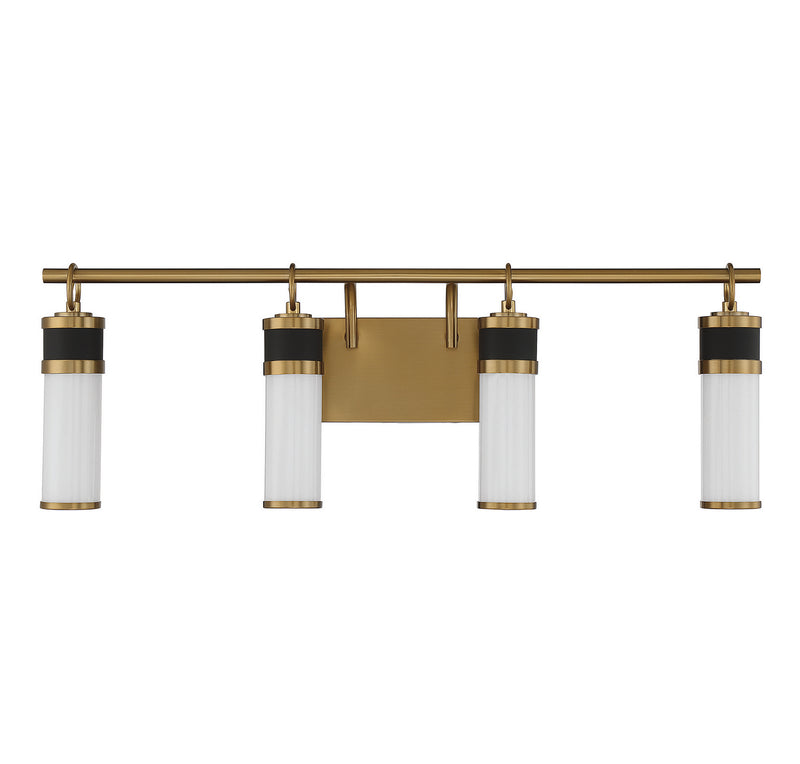 LED Bathroom Vanity<br /><span style="color:#4AB0CE;">Entrega: 4-10 dias en USA</span><br /><span style="color:#4AB0CE;font-size:60%;">PREGUNTE POR ENTREGA EN PANAMA</span><br />Collection: Abel<br />Finish: Matte Black with Warm Brass Accents