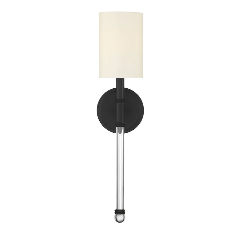 One Light Wall Sconce<br /><span style="color:#4AB0CE;">Entrega: 4-10 dias en USA</span><br /><span style="color:#4AB0CE;font-size:60%;">PREGUNTE POR ENTREGA EN PANAMA</span><br />Collection: Fremont<br />Finish: Matte Black