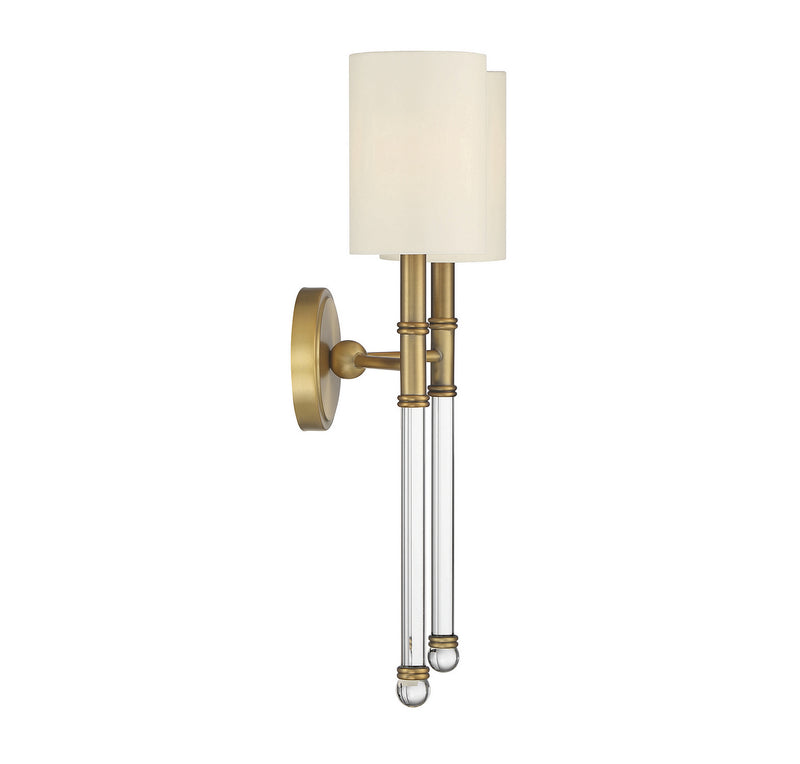 Savoy House - 9-103-2-322 - Two Light Wall Sconce - Fremont - Warm Brass