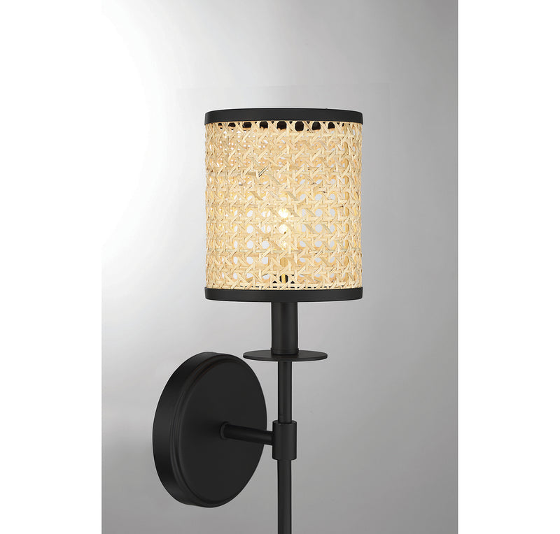 Savoy House - 9-1649-1-89 - One Light Wall Sconce - Jaylar - Matte Black