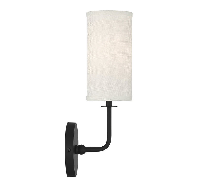 Savoy House - 9-1755-1-89 - One Light Wall Sconce - Powell - Matte Black