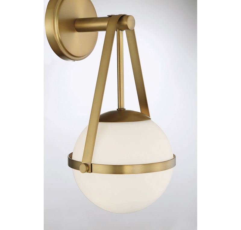 Savoy House - 9-1911-1-322 - One Light Wall Sconce - Polson - Warm Brass