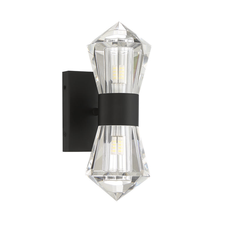 LED Wall Sconce<br /><span style="color:#4AB0CE;">Entrega: 4-10 dias en USA</span><br /><span style="color:#4AB0CE;font-size:60%;">PREGUNTE POR ENTREGA EN PANAMA</span><br />Collection: Dryden<br />Finish: Matte Black