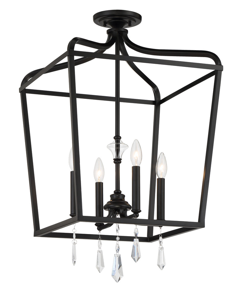 Minka-Lavery - 4448-66A - Four Light Foyer Pendant - Laurel Estate - Coal