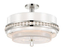 Metropolitan - N7383-613 - Three Light Convertible Semi Flush / Pendant - Sutton - Polished Nickel