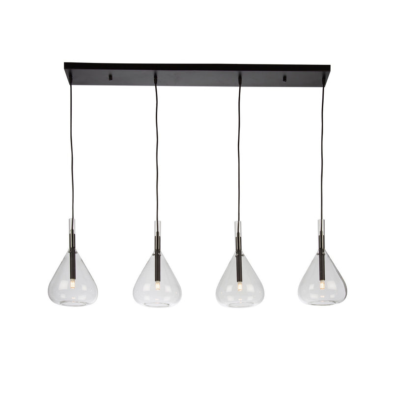 Four Light Island Pendant<br /><span style="color:#4AB0CE;">Entrega: 4-10 dias en USA</span><br /><span style="color:#4AB0CE;font-size:60%;">PREGUNTE POR ENTREGA EN PANAMA</span><br />Collection: Conic<br />Finish: Black