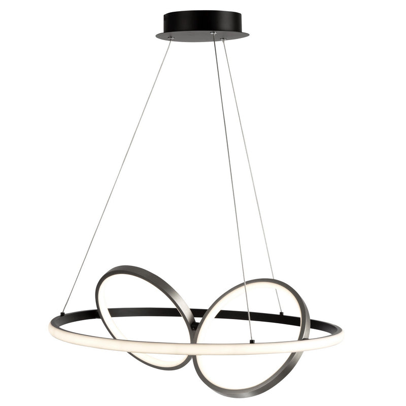 LED Pendant<br /><span style="color:#4AB0CE;">Entrega: 4-10 dias en USA</span><br /><span style="color:#4AB0CE;font-size:60%;">PREGUNTE POR ENTREGA EN PANAMA</span><br />Collection: Gemini<br />Finish: Black, Nickel