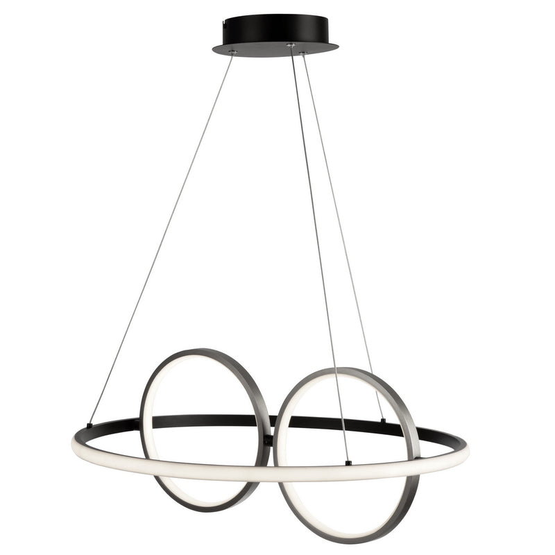 LED Pendant<br /><span style="color:#4AB0CE;">Entrega: 4-10 dias en USA</span><br /><span style="color:#4AB0CE;font-size:60%;">PREGUNTE POR ENTREGA EN PANAMA</span><br />Collection: Gemini<br />Finish: Black, Nickel