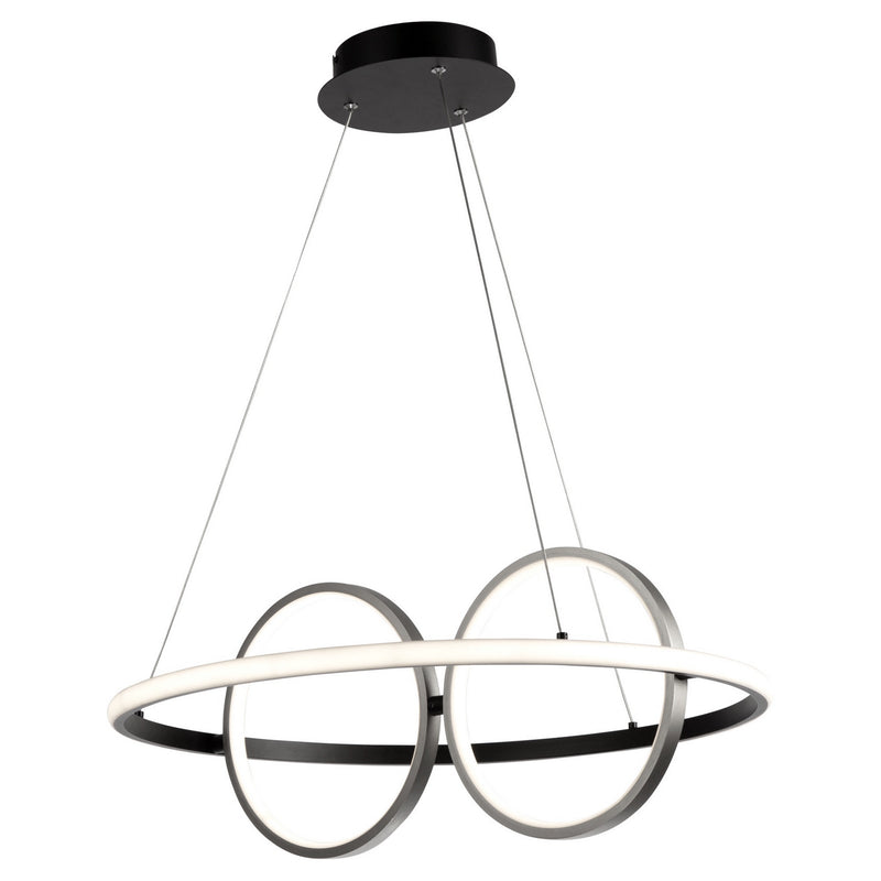 LED Pendant<br /><span style="color:#4AB0CE;">Entrega: 4-10 dias en USA</span><br /><span style="color:#4AB0CE;font-size:60%;">PREGUNTE POR ENTREGA EN PANAMA</span><br />Collection: Gemini<br />Finish: Black, Nickel
