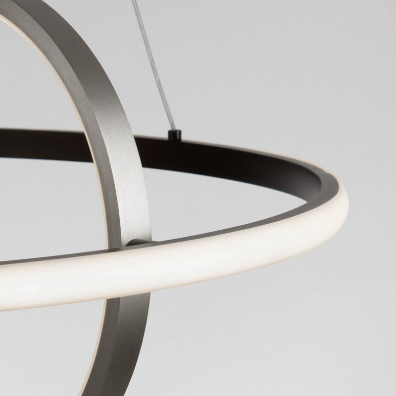 LED Pendant<br /><span style="color:#4AB0CE;">Entrega: 4-10 dias en USA</span><br /><span style="color:#4AB0CE;font-size:60%;">PREGUNTE POR ENTREGA EN PANAMA</span><br />Collection: Gemini<br />Finish: Black, Nickel