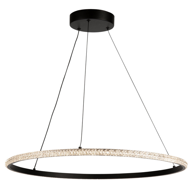 LED Pendant<br /><span style="color:#4AB0CE;">Entrega: 4-10 dias en USA</span><br /><span style="color:#4AB0CE;font-size:60%;">PREGUNTE POR ENTREGA EN PANAMA</span><br />Collection: Nova<br />Finish: Black