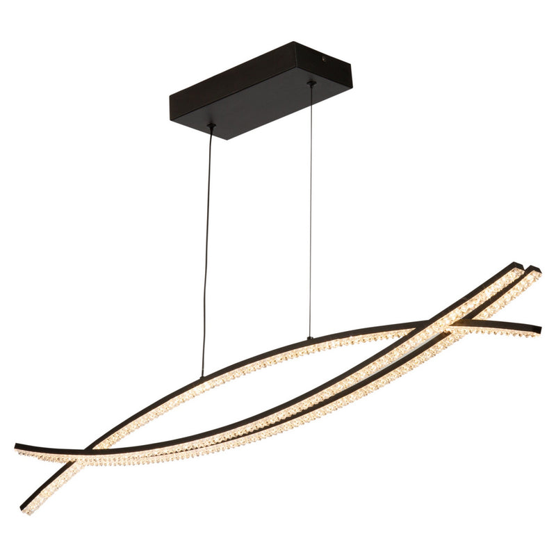 LED Island Pendant<br /><span style="color:#4AB0CE;">Entrega: 4-10 dias en USA</span><br /><span style="color:#4AB0CE;font-size:60%;">PREGUNTE POR ENTREGA EN PANAMA</span><br />Collection: Nova<br />Finish: Black
