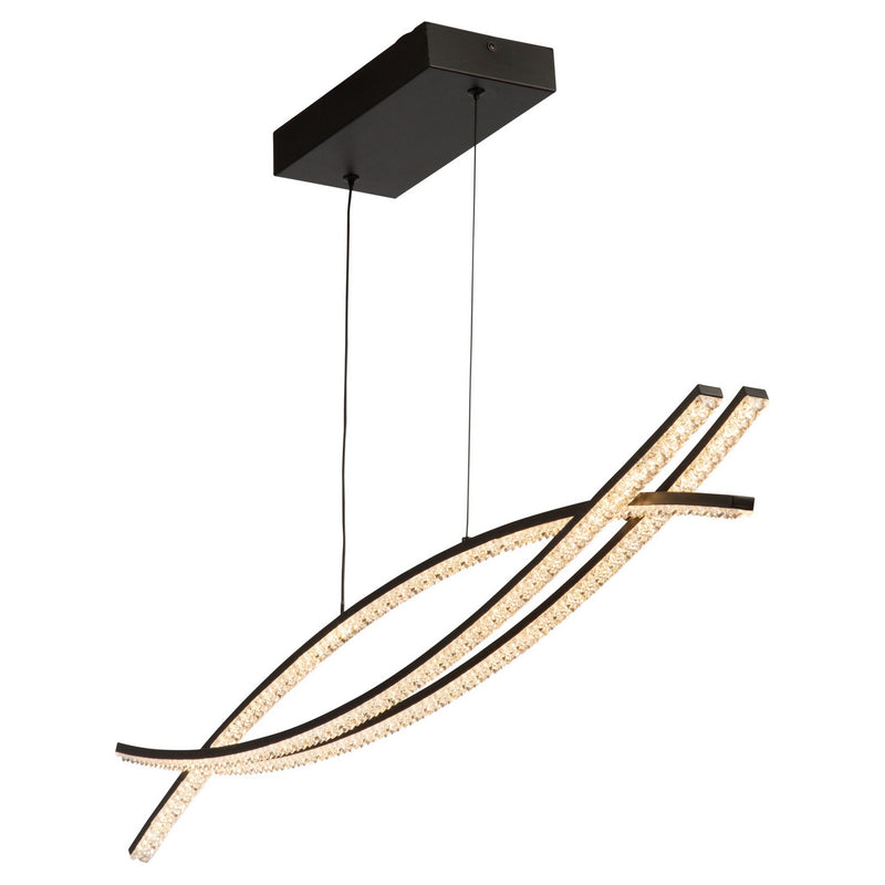 LED Island Pendant<br /><span style="color:#4AB0CE;">Entrega: 4-10 dias en USA</span><br /><span style="color:#4AB0CE;font-size:60%;">PREGUNTE POR ENTREGA EN PANAMA</span><br />Collection: Nova<br />Finish: Black