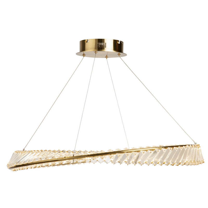 LED Pendant<br /><span style="color:#4AB0CE;">Entrega: 4-10 dias en USA</span><br /><span style="color:#4AB0CE;font-size:60%;">PREGUNTE POR ENTREGA EN PANAMA</span><br />Collection: Stella<br />Finish: Brushed Brass