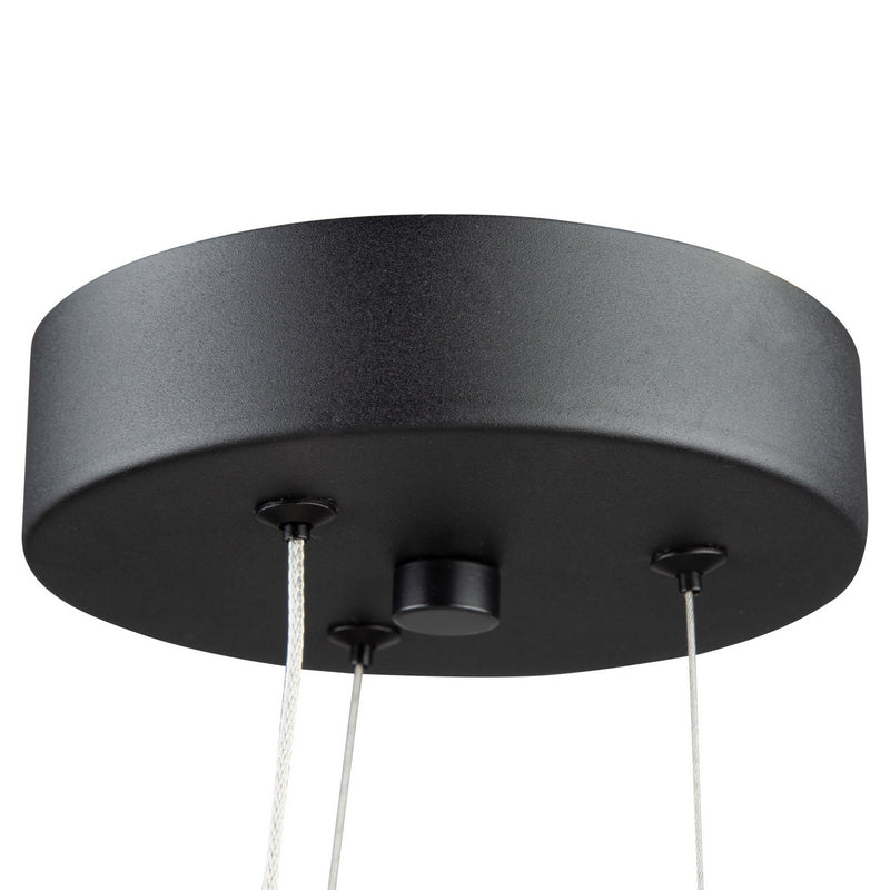 LED Pendant<br /><span style="color:#4AB0CE;">Entrega: 4-10 dias en USA</span><br /><span style="color:#4AB0CE;font-size:60%;">PREGUNTE POR ENTREGA EN PANAMA</span><br />Collection: Mira<br />Finish: Black