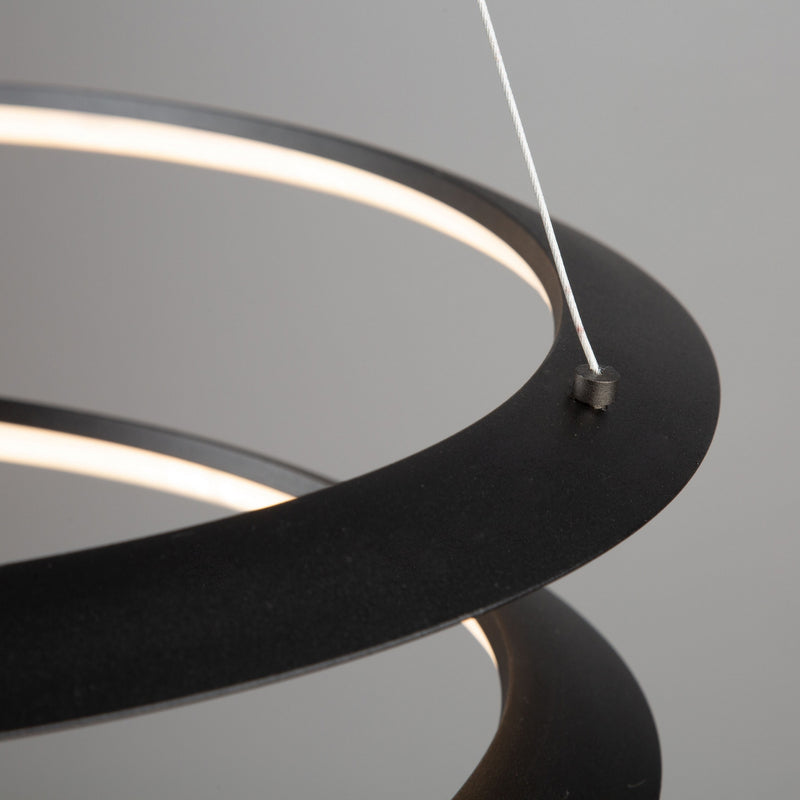 LED Pendant<br /><span style="color:#4AB0CE;">Entrega: 4-10 dias en USA</span><br /><span style="color:#4AB0CE;font-size:60%;">PREGUNTE POR ENTREGA EN PANAMA</span><br />Collection: Ara<br />Finish: Black