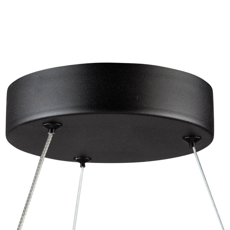 LED Pendant<br /><span style="color:#4AB0CE;">Entrega: 4-10 dias en USA</span><br /><span style="color:#4AB0CE;font-size:60%;">PREGUNTE POR ENTREGA EN PANAMA</span><br />Collection: Ara<br />Finish: Black