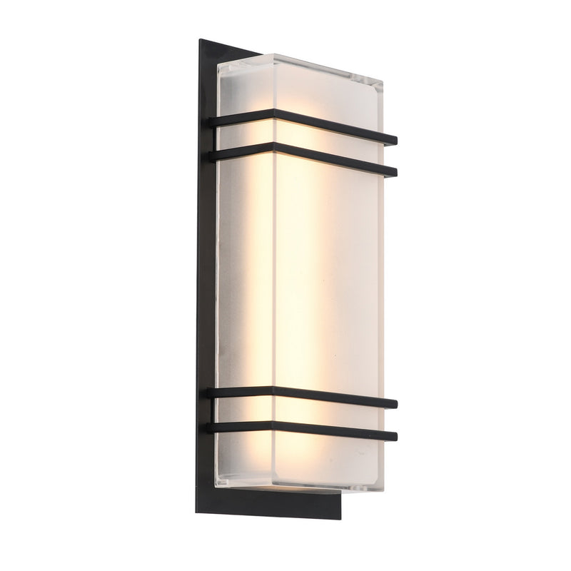 LED Outdoor Wall Mount<br /><span style="color:#4AB0CE;">Entrega: 4-10 dias en USA</span><br /><span style="color:#4AB0CE;font-size:60%;">PREGUNTE POR ENTREGA EN PANAMA</span><br />Collection: Sausalito<br />Finish: Black