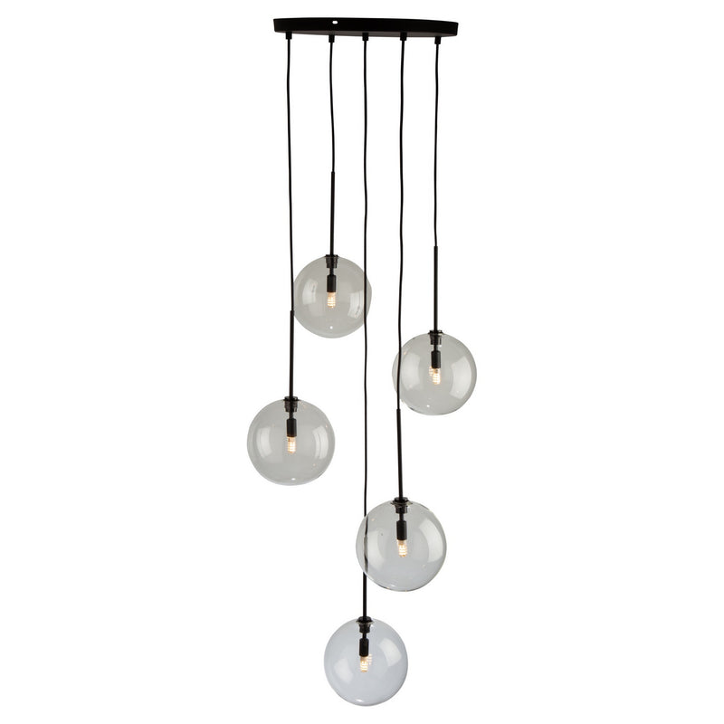 Five Light Pendant<br /><span style="color:#4AB0CE;">Entrega: 4-10 dias en USA</span><br /><span style="color:#4AB0CE;font-size:60%;">PREGUNTE POR ENTREGA EN PANAMA</span><br />Collection: Pinpoint<br />Finish: Black