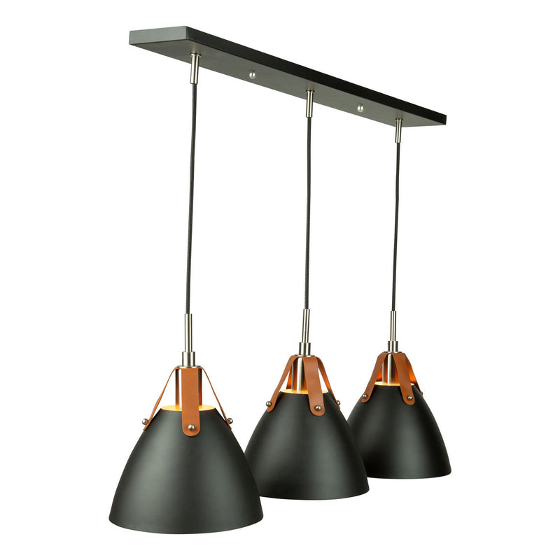 Artcraft Canada - SC13324BK - Three Light Island Pendant - Tote - Black