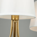 Three Light Chandelier<br /><span style="color:#4AB0CE;">Entrega: 4-10 dias en USA</span><br /><span style="color:#4AB0CE;font-size:60%;">PREGUNTE POR ENTREGA EN PANAMA</span><br />Collection: Rhythm<br />Finish: Brushed Gold