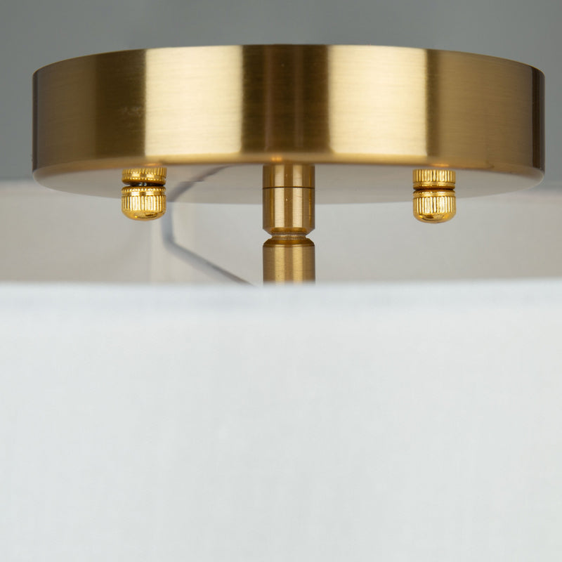 Artcraft Canada - SC13334BG - Three Light Semi-Flush Mount - Rhythm - Brushed Gold