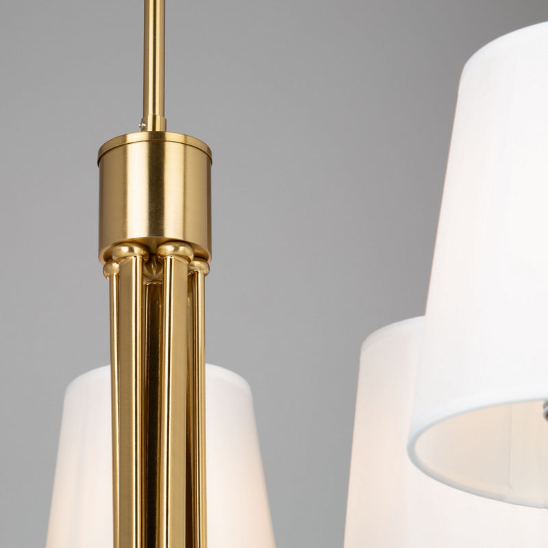 Five Light Chandelier<br /><span style="color:#4AB0CE;">Entrega: 4-10 dias en USA</span><br /><span style="color:#4AB0CE;font-size:60%;">PREGUNTE POR ENTREGA EN PANAMA</span><br />Collection: Rhythm<br />Finish: Brushed Gold