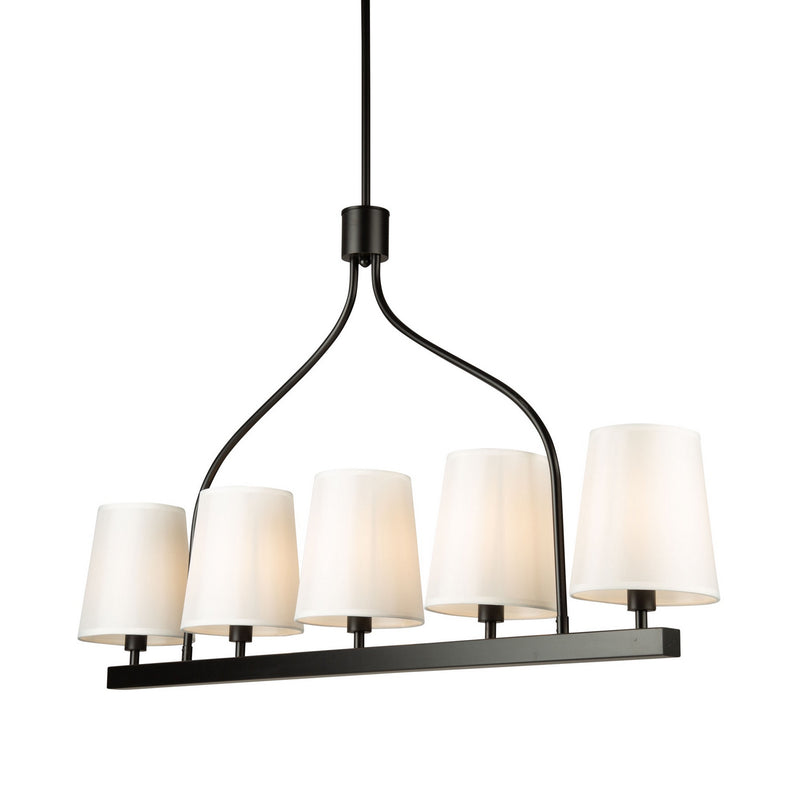 Five Light Island Pendant<br /><span style="color:#4AB0CE;">Entrega: 4-10 dias en USA</span><br /><span style="color:#4AB0CE;font-size:60%;">PREGUNTE POR ENTREGA EN PANAMA</span><br />Collection: Rhythm<br />Finish: Black