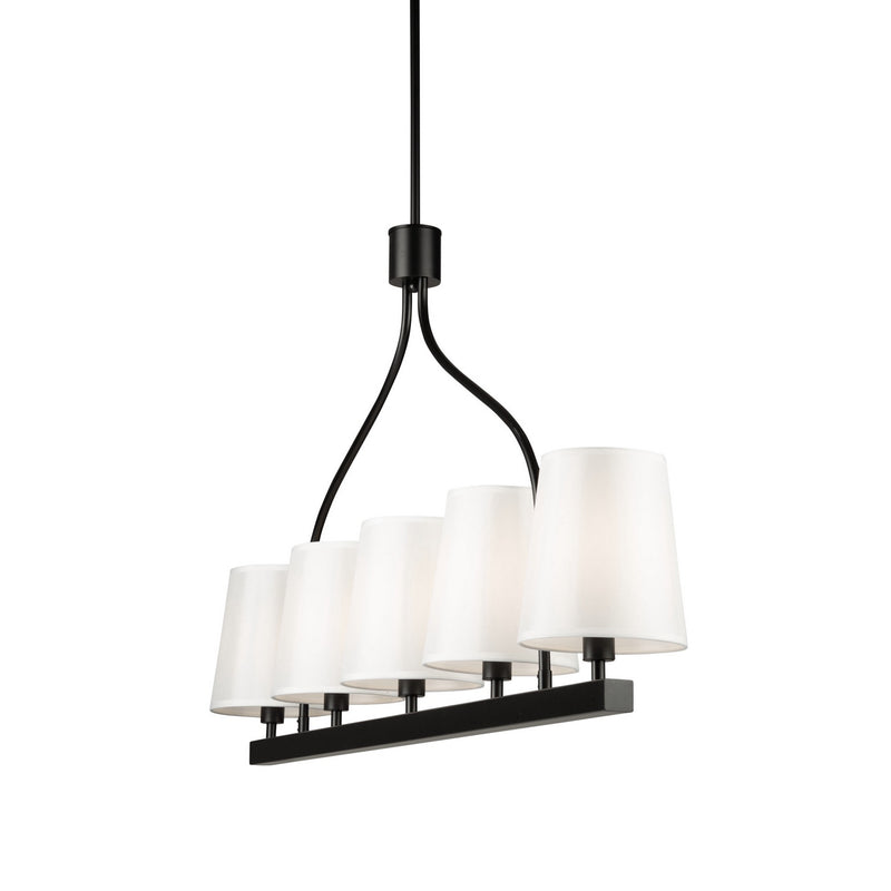 Five Light Island Pendant<br /><span style="color:#4AB0CE;">Entrega: 4-10 dias en USA</span><br /><span style="color:#4AB0CE;font-size:60%;">PREGUNTE POR ENTREGA EN PANAMA</span><br />Collection: Rhythm<br />Finish: Black