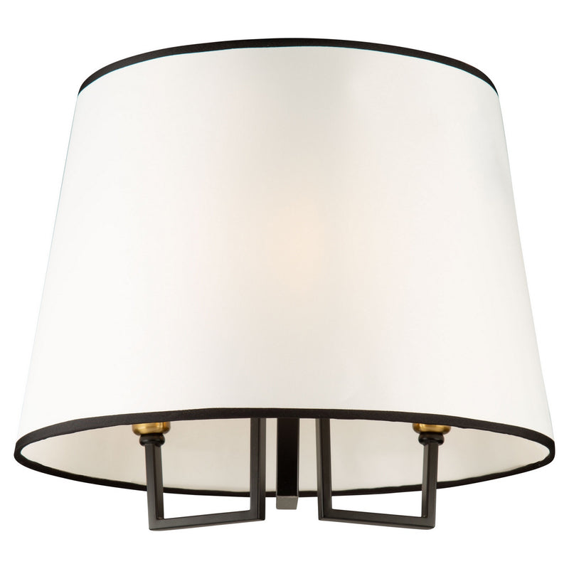 Three Light Semi-Flush Mount<br /><span style="color:#4AB0CE;">Entrega: 4-10 dias en USA</span><br /><span style="color:#4AB0CE;font-size:60%;">PREGUNTE POR ENTREGA EN PANAMA</span><br />Collection: Coco<br />Finish: Gold, Black