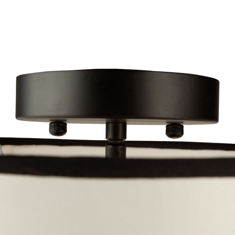 Artcraft Canada - SC13344BK - Three Light Semi-Flush Mount - Coco - Gold, Black