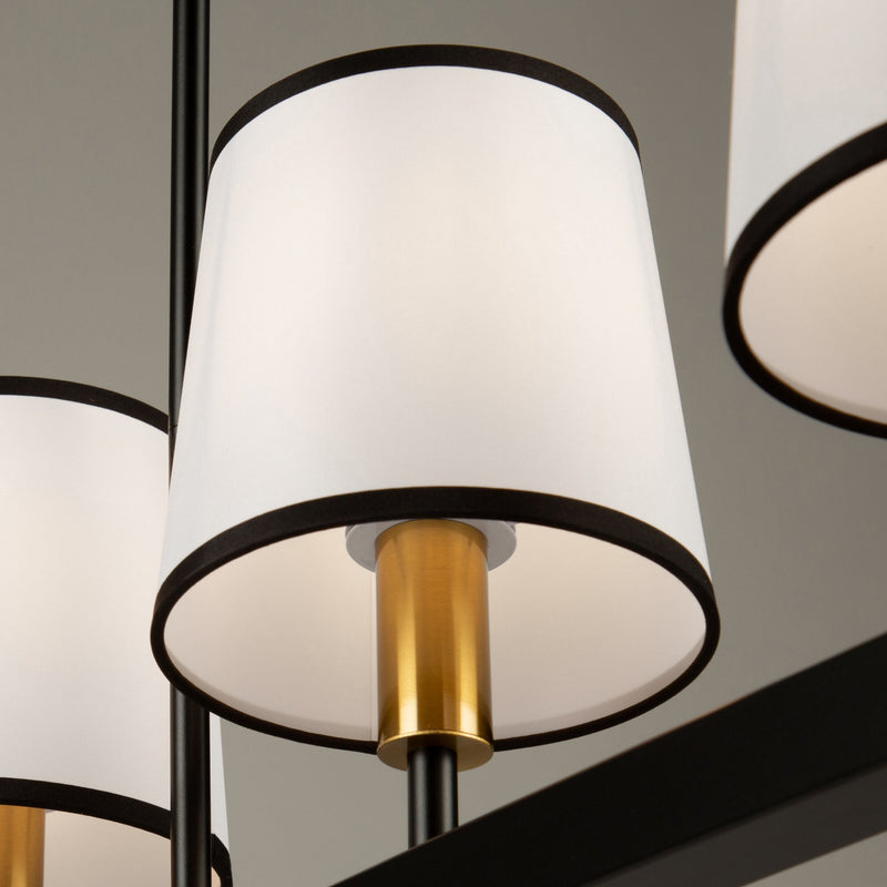 Five Light Island Pendant<br /><span style="color:#4AB0CE;">Entrega: 4-10 dias en USA</span><br /><span style="color:#4AB0CE;font-size:60%;">PREGUNTE POR ENTREGA EN PANAMA</span><br />Collection: Coco<br />Finish: Gold, Black