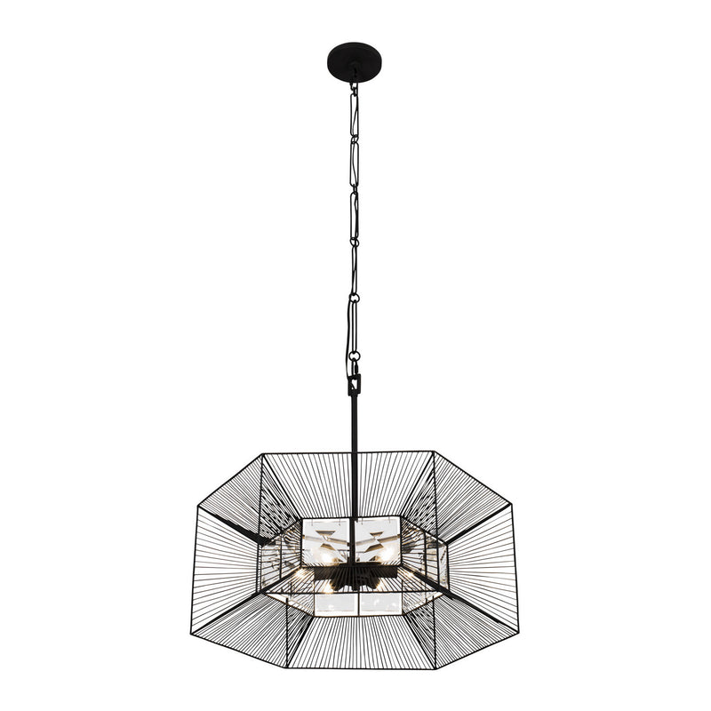 Six Light Pendant<br /><span style="color:#4AB0CE;">Entrega: 4-10 dias en USA</span><br /><span style="color:#4AB0CE;font-size:60%;">PREGUNTE POR ENTREGA EN PANAMA</span><br />Collection: Arcade<br />Finish: Carbon