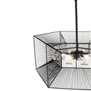 Varaluz - 366P06CB - Six Light Pendant - Arcade - Carbon