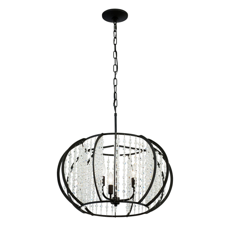 Three Light Pendant<br /><span style="color:#4AB0CE;">Entrega: 4-10 dias en USA</span><br /><span style="color:#4AB0CE;font-size:60%;">PREGUNTE POR ENTREGA EN PANAMA</span><br />Collection: Caesar<br />Finish: Carbon